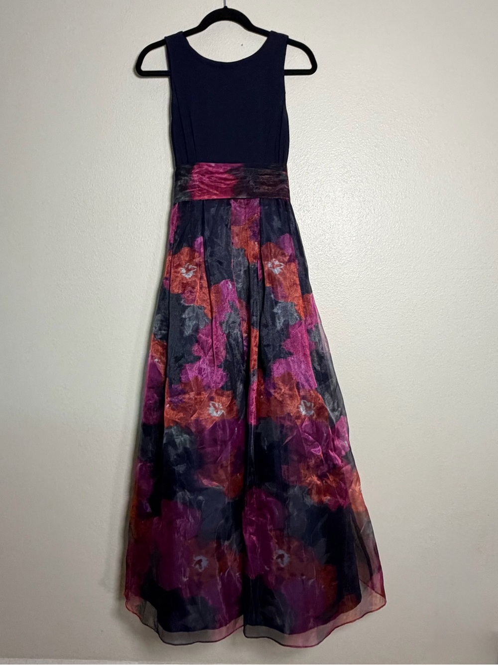 Anthropologie Eliza J Epanoui Vibrant Floral Chiffon Gown Floral Maxi Dress Sz 4